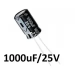 1000uF 25V Electrolytic Capacitor - (Pack of 10)