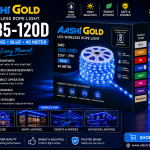 AASHI GOLD 2835-120D LED Wireless Rope Light 220V IP65 BLUE (45 METER)