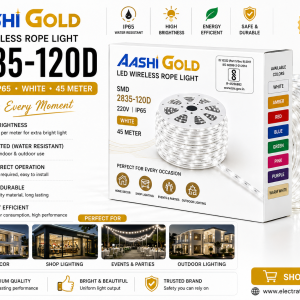 AASHI GOLD 2835-120D LED Wireless Rope Light 220V IP65 WHITE (45 METER)