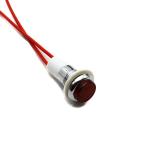 12mm AC Red Indicator Light with Wire(Pack of 5)