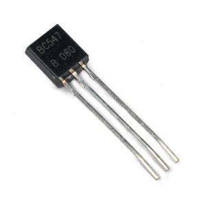 BC547 NPN General Purpose Transistor (BJT) 45V 100mA TO92 Package (Pack of 100)