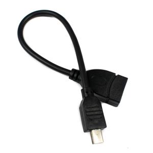 USB Type-A Female to USB Mini-B Male Adapter Cable (Pack of 2)