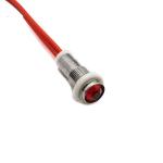 5mm 24V DC Red Power Indicator Light with Wire and plastic Body (Pack of 10)